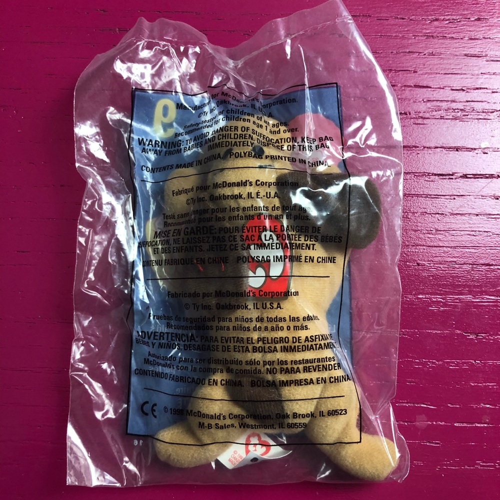 Box 3 NWT 1998 Ty McDonalds Beanie Baby - Picture 3 of 5